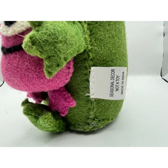 Novogratz  Ugly Dolls Monster Tabletop Decor Pillow Plush Boogie Felt Green Pin - Picture 6 of 6